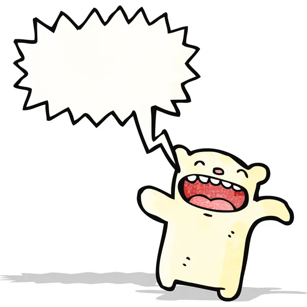 Çılgın kutup ayısı teddy — Stok Vektör