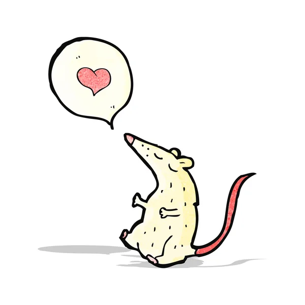 Dessin animé parler rat de laboratoire — Image vectorielle