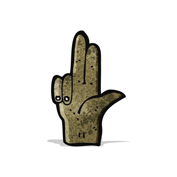 Zwei Finger Handsymbol — Stockvektor