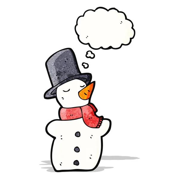 Cartoon snowman — Stock Vector