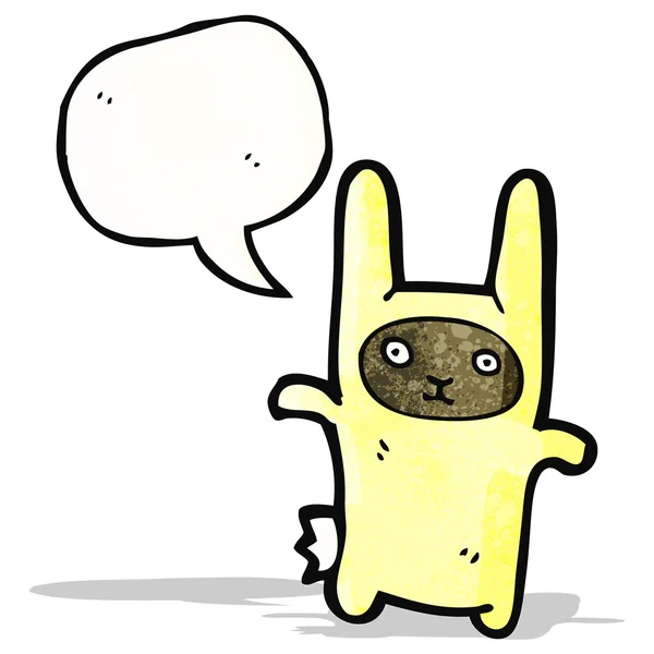 Dessin animé costume de lapin — Image vectorielle