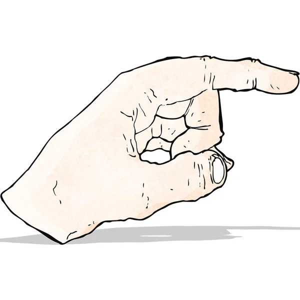 Wijzende hand symbool — Stockvector