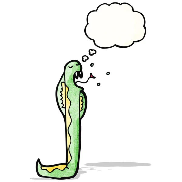 Dessin animé serpent venimeux — Image vectorielle