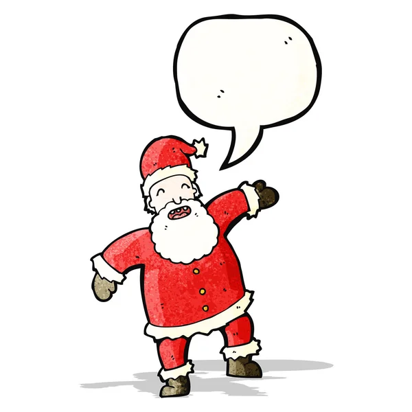 การเต้นรํา ซานตาคลอส — ภาพเวกเตอร์สต็อก
