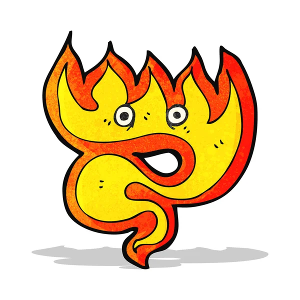 Elemento de dibujos animados fuego — Vector de stock