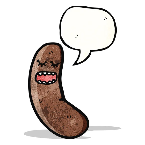 Sausage cartoon character — Stock Vector