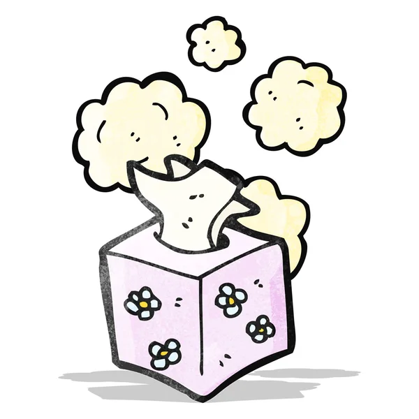 Box of tissues cartoon — Stock Vector