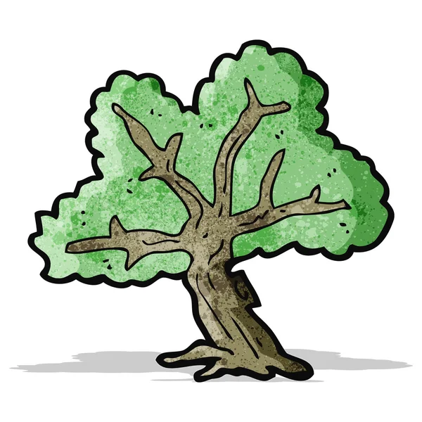 Árbol de dibujos animados — Vector de stock