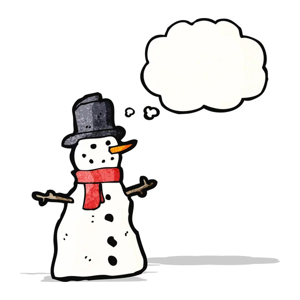 Cartoon snowman — Stock Vector