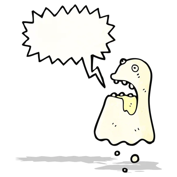 Fantasma espeluznante de dibujos animados — Vector de stock