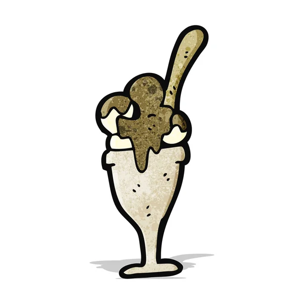 Cartoon ice cream sundae — Stock Vector