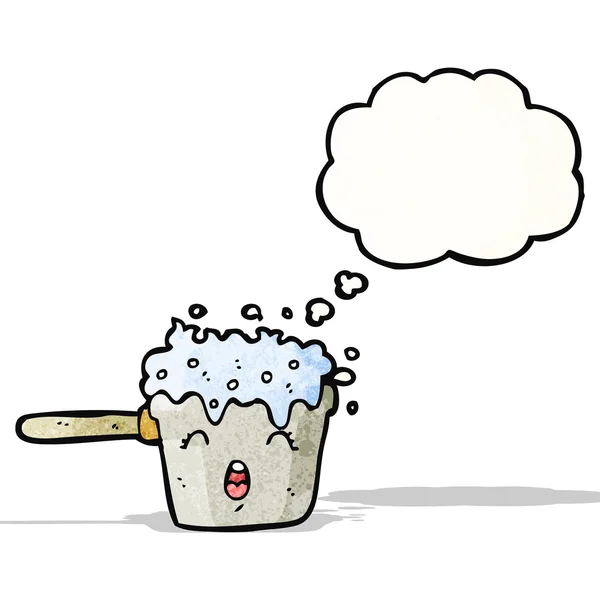 バブルの台所鍋漫画 — ストックベクタ