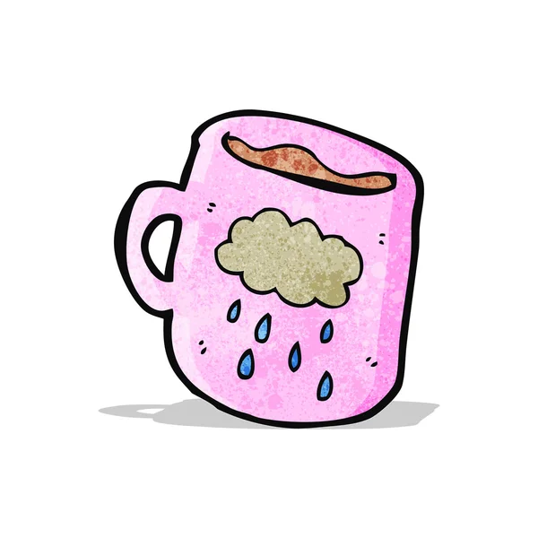 Taza de café de dibujos animados — Vector de stock