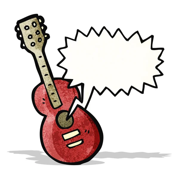 Мультфільм акустична гітара — стоковий вектор