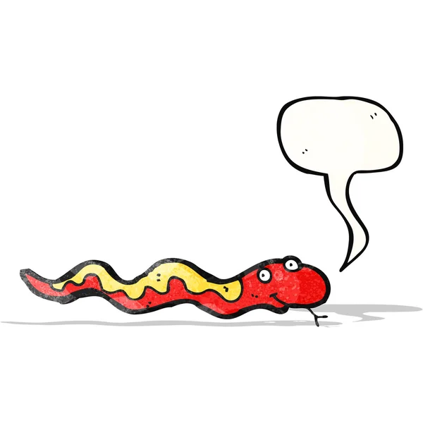Cartoon vriendelijke slang — Stockvector