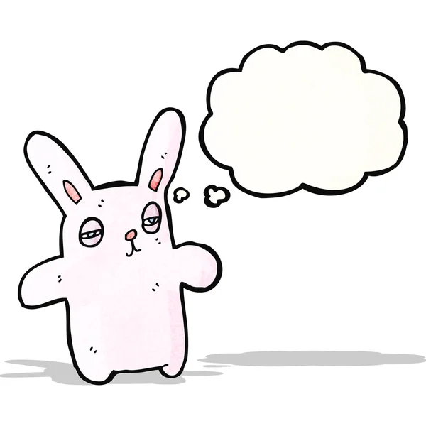 Caricature lapin rose — Image vectorielle