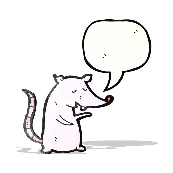 Мультяшний розмовний лабораторний пацюк — стоковий вектор