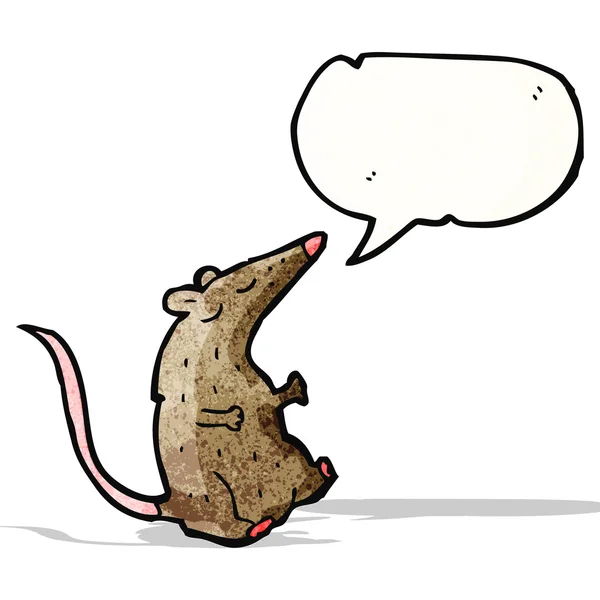 Dessin animé parlant souris — Image vectorielle