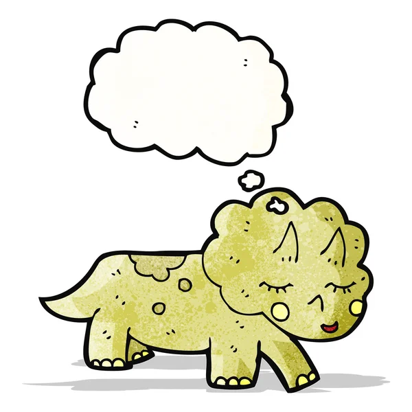 Cartoon triceratops — Stockvector