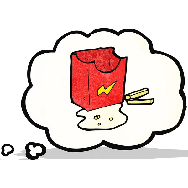 卡通垃圾食品的渴望 — 图库矢量图片