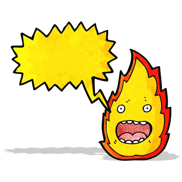 Fuego de dibujos animados — Vector de stock