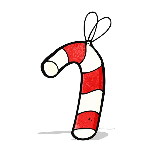 Candy cane christmas decoration — Stock Vector