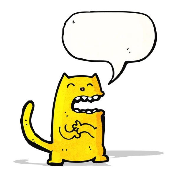 Cartone animato gatto complotto — Vettoriale Stock