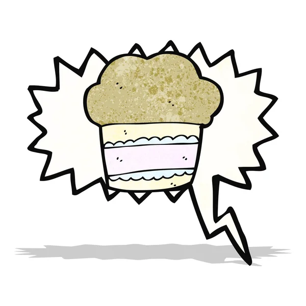 Symbole muffin dessin animé — Image vectorielle