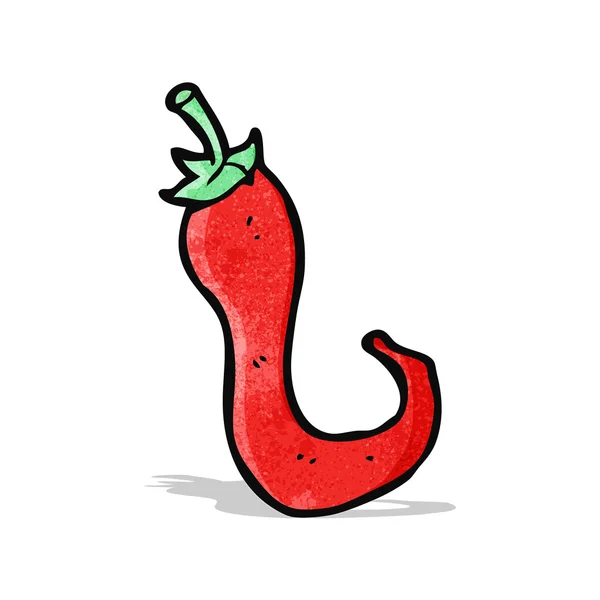 Karikatür chili biber — Stok Vektör