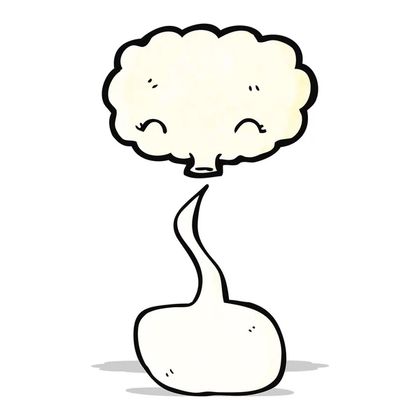 Kreslený mrak s bublinou řeči — Stockový vektor