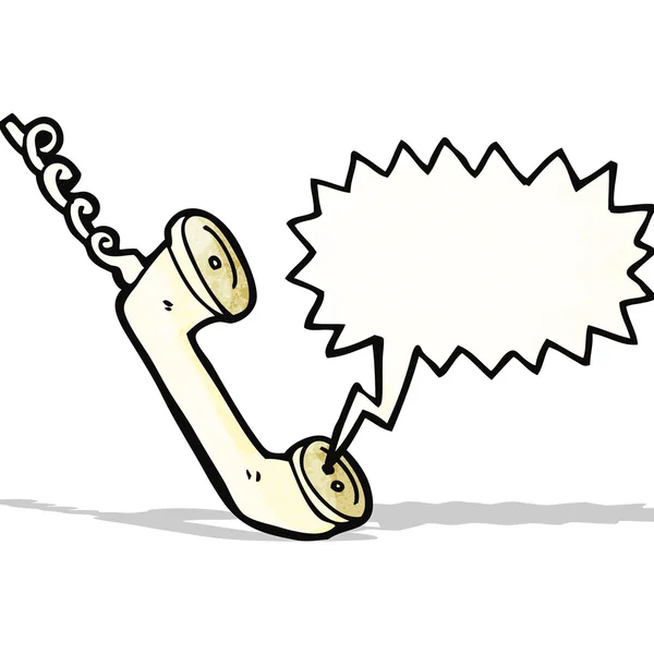 Téléphone parlant dessin animé — Image vectorielle