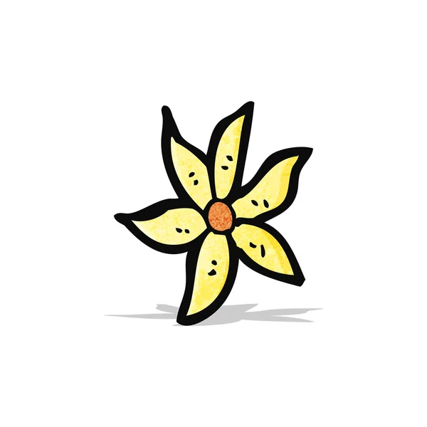 Kreslený květina dekorativní prvek — Stockový vektor