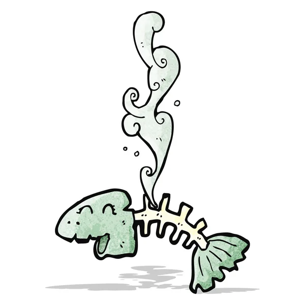 Fish bones cartoon — Stock Vector