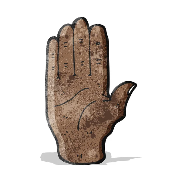 Symbol der offenen Hand — Stockvektor