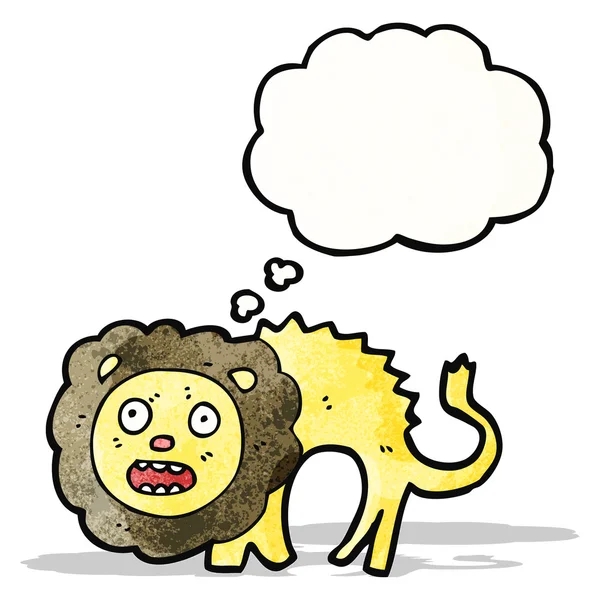 Cartoon laffe leeuw — Stockvector
