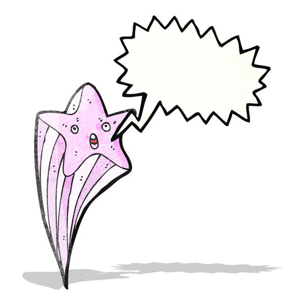 Shooting star personnage de dessin animé — Image vectorielle