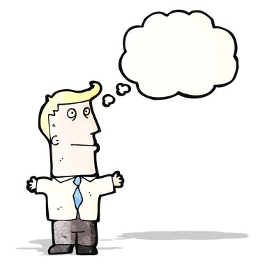 karikatür mantıklı iş adamı