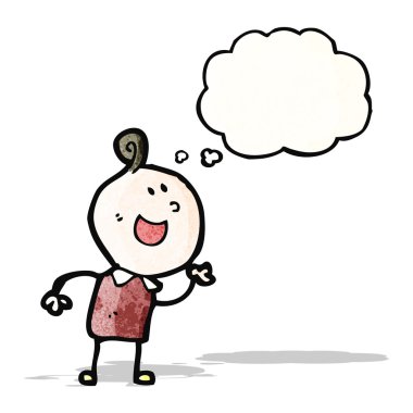 karikatür mutlu çocuk