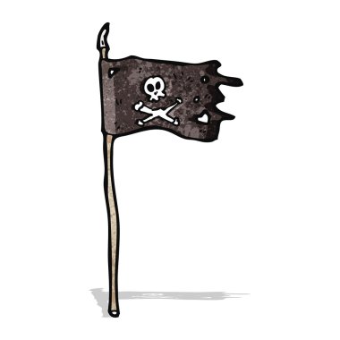 korsan bayrağı karikatür