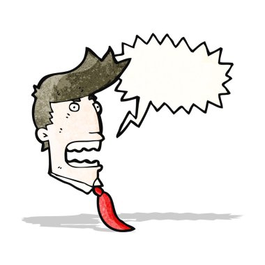 karikatür öfkeli patron