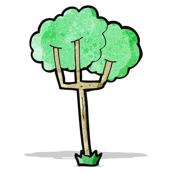 Árbol de dibujos animados — Vector de stock