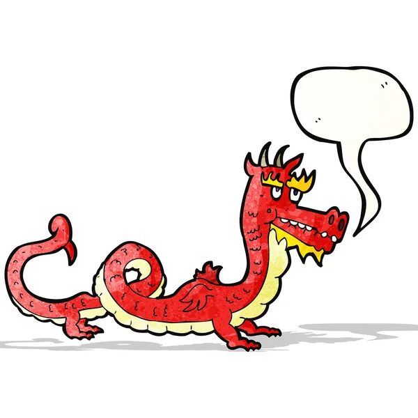 Desenhos animados dragão chinês — Vetor de Stock
