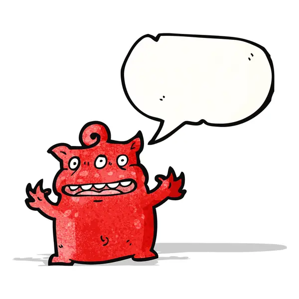 Cartoon little devil — Stock Vector