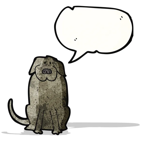 Cartoon zwarte hond — Stockvector