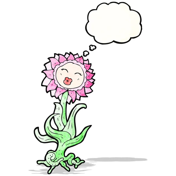 Cartoon prettty bloem — Stockvector