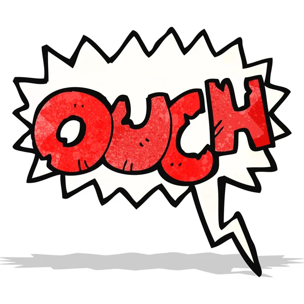 Ouch comic book symbol — Stock Vector