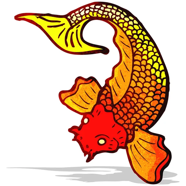 Tatuaje de pescado japonés — Archivo Imágenes Vectoriales