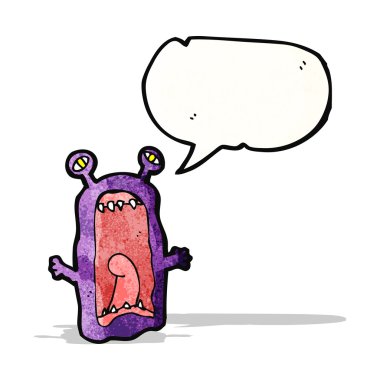 korkunç canavar karikatür