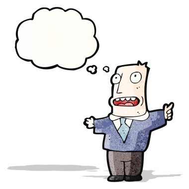 çizgi film baba ile düşünce balonu