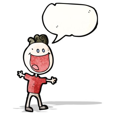 karikatür neşeli adam